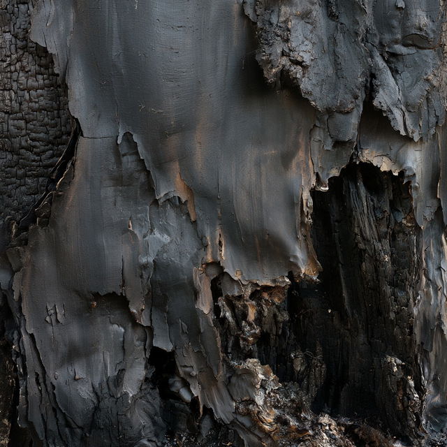 Charred style, Midjourney V8.2, render 2 of 4