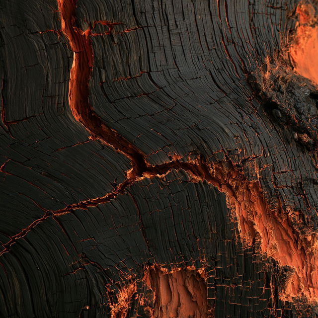 Charred style, Midjourney V8.2, render 3 of 4