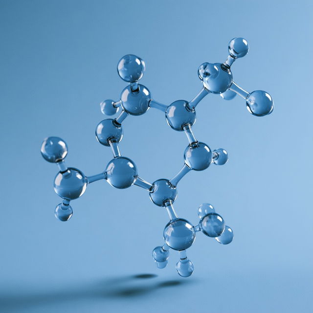 Chemical structure style, Midjourney V8.2, render 2 of 4