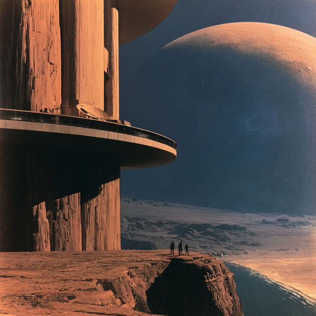 Chesley Bonestell style, Midjourney V8.2, render 4 of 4