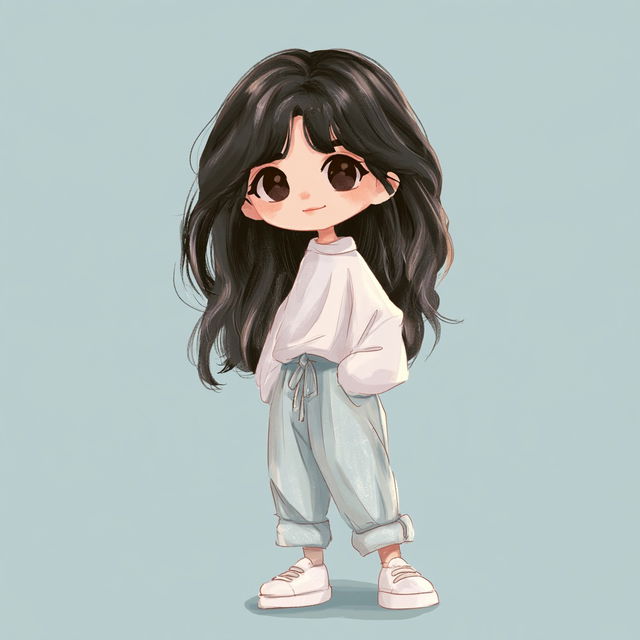 Chibi anime style style, Midjourney V8.2, render 2 of 4
