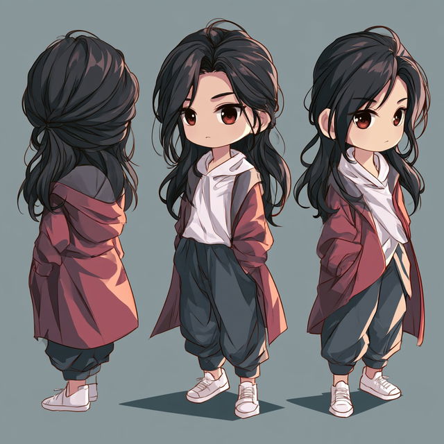 Chibi anime style style, Midjourney V8.2, render 4 of 4