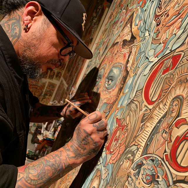 Chicano art style, Midjourney V8.2, render 2 of 4