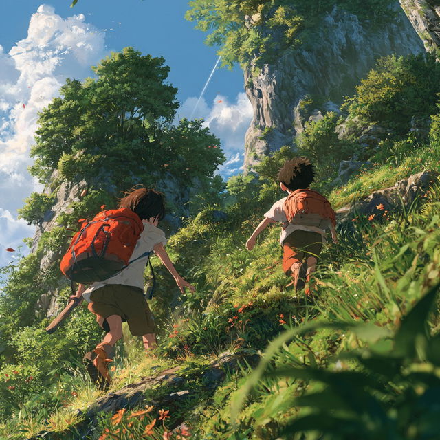 Children Who Chase Lost Voices style, Midjourney V8.2, render 2 of 4