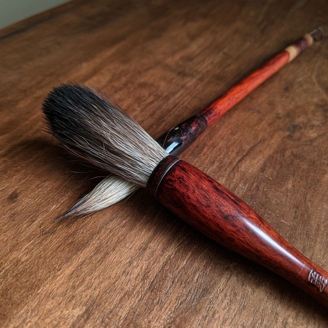 Chinese ink brush style, Midjourney V8.2, render 2 of 4