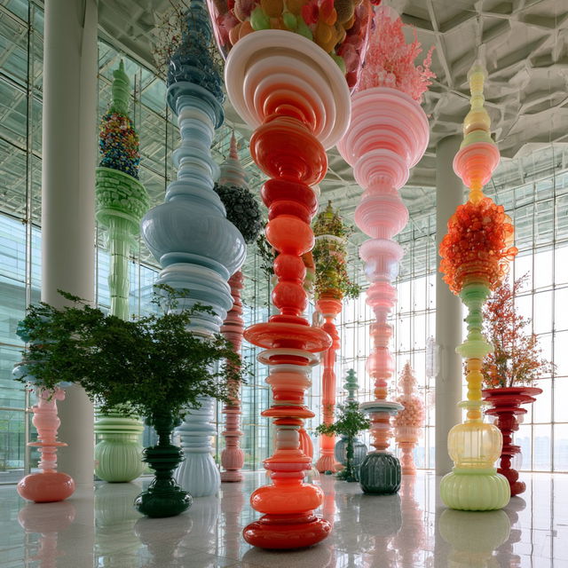 Choi Jeong-Hwa style, Midjourney V8.2, render 2 of 4