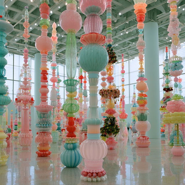 Choi Jeong-Hwa style, Midjourney V8.2, render 3 of 4