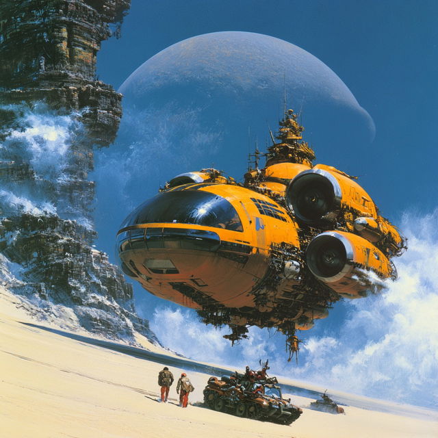 Chris Foss style, Midjourney V8.2, render 4 of 4