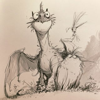 Chris Sanders style, Midjourney V8.2, render 4 of 4