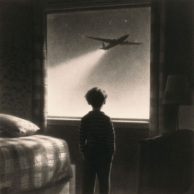 Chris Van Allsburg style, Midjourney V8.2, render 1 of 4
