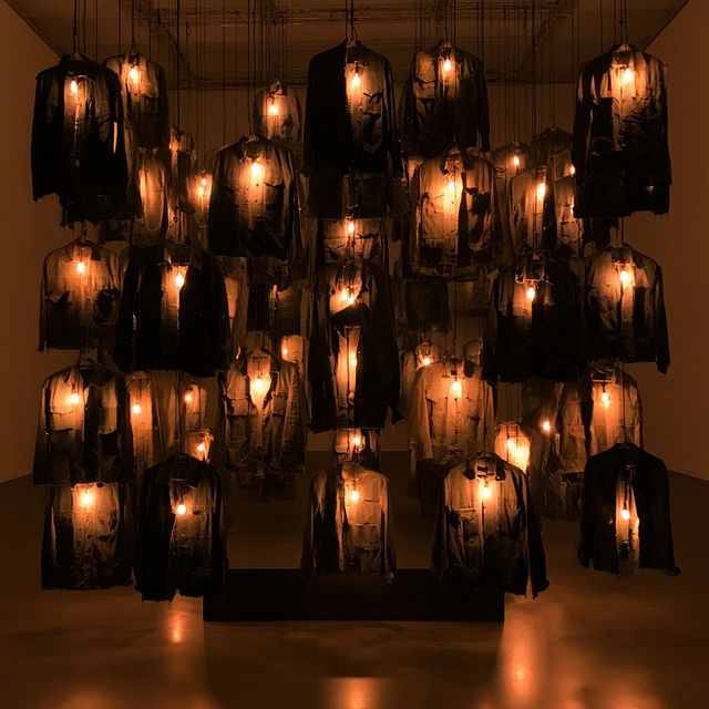 Christian Boltanski style, Midjourney V8.2, render 2 of 4