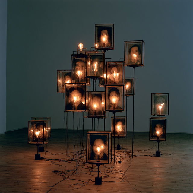 Christian Boltanski style, Midjourney V8.2, render 1 of 4