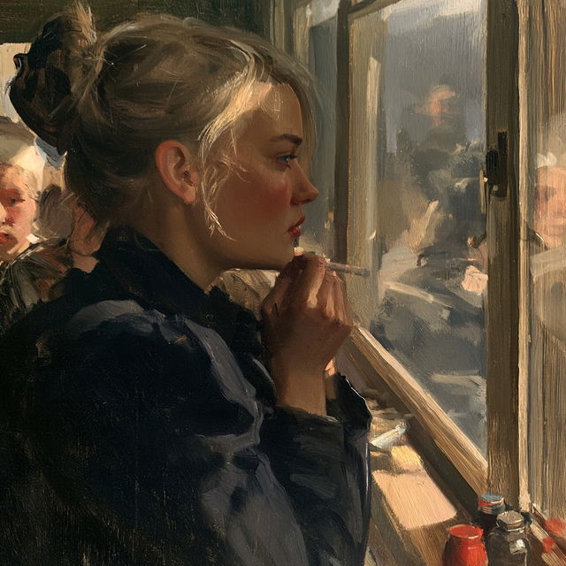 Christian Krohg style, Midjourney V8.2, render 2 of 4