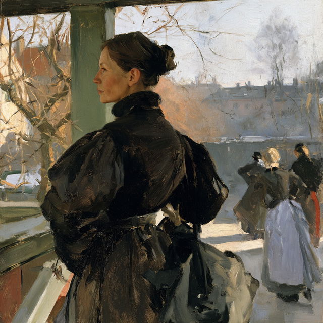 Christian Krohg style, Midjourney V8.2, render 3 of 4
