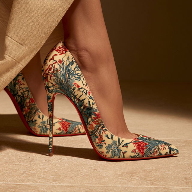 Christian Louboutin style, Midjourney V8.2, render 2 of 4