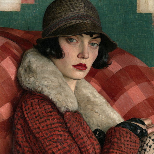 Christian Schad style, Midjourney V8.2, render 4 of 4