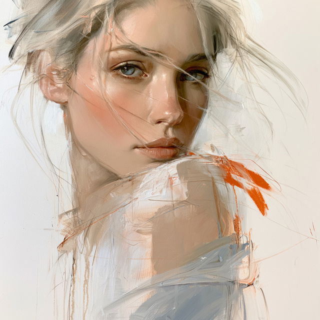 Christine Comyn style, Midjourney V8.2, render 1 of 4