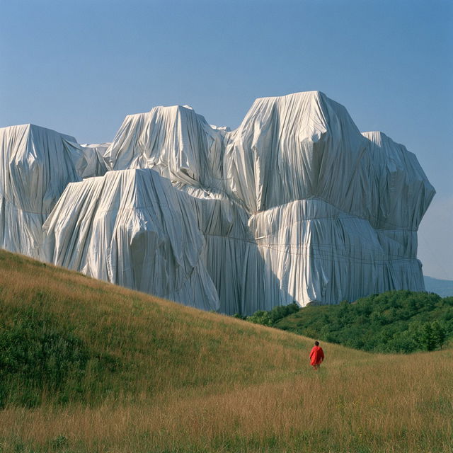Christo style, Midjourney V8.2, render 3 of 4