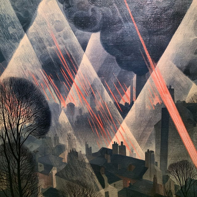 Christopher R. W. Nevinson style, Midjourney V8.2, render 1 of 4