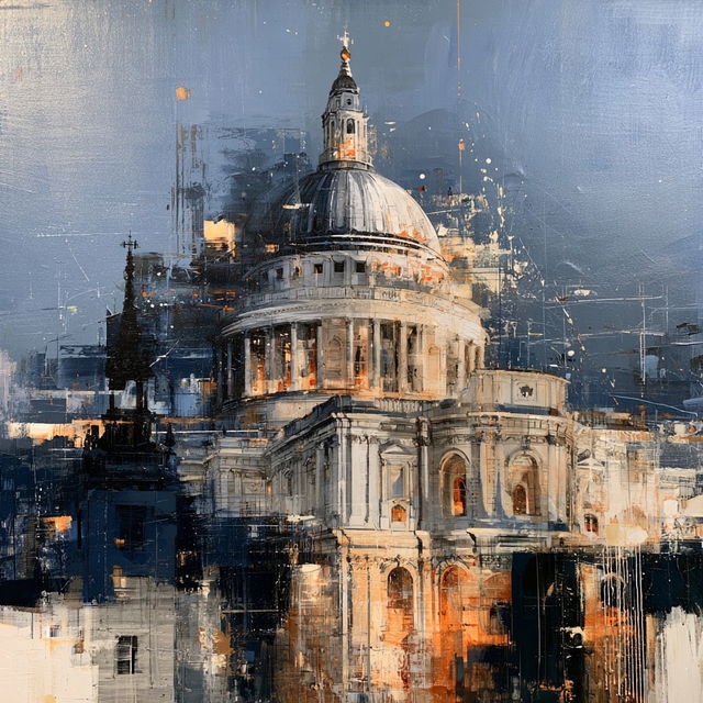Christopher Wren style, Midjourney V8.2, render 2 of 4