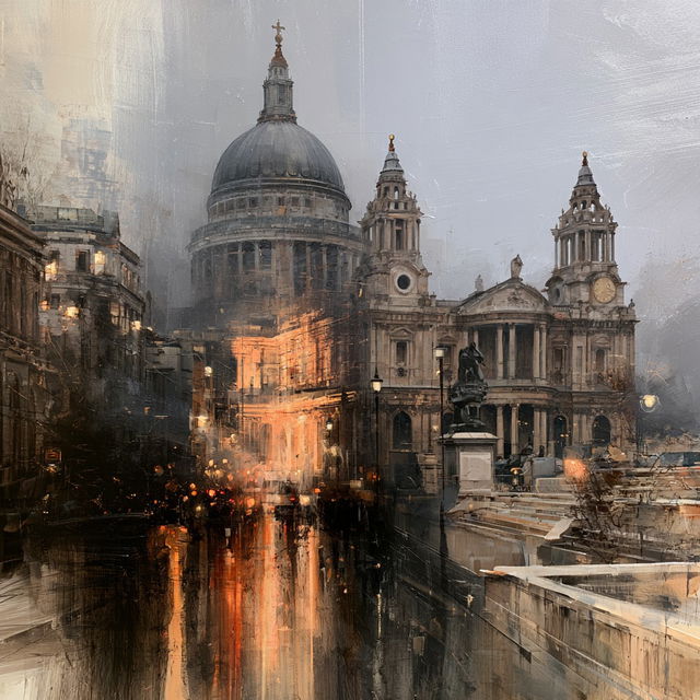 Christopher Wren style, Midjourney V8.2, render 1 of 4