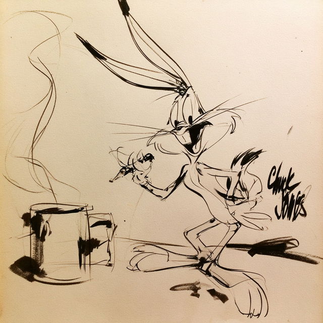Chuck Jones style, Midjourney V8.2, render 2 of 4