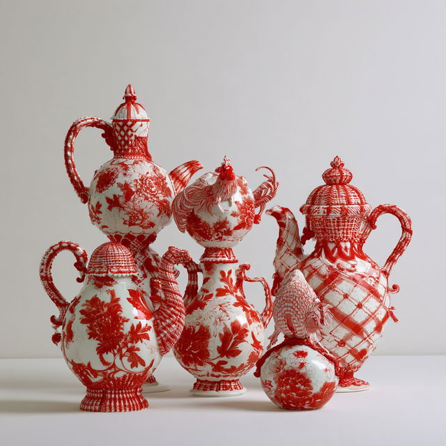 Cibulak porcelain style, Midjourney V8.2, render 2 of 4