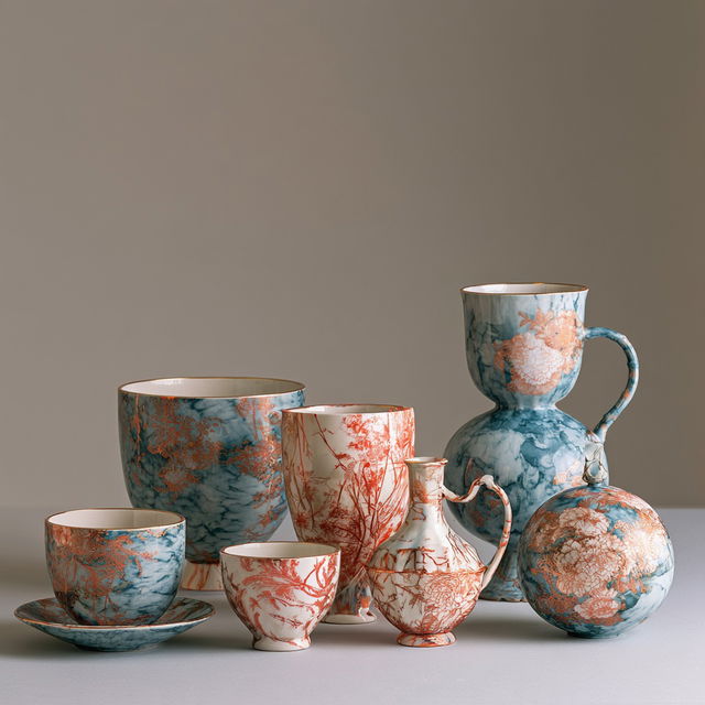 Cibulak porcelain style, Midjourney V8.2, render 3 of 4