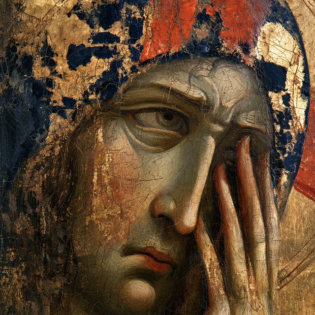 Cimabue style, Midjourney V8.2, render 1 of 4