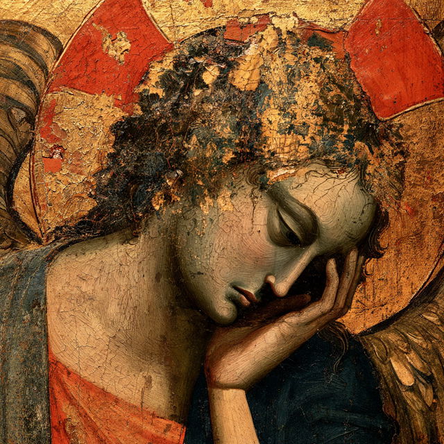 Cimabue style, Midjourney V8.2, render 3 of 4