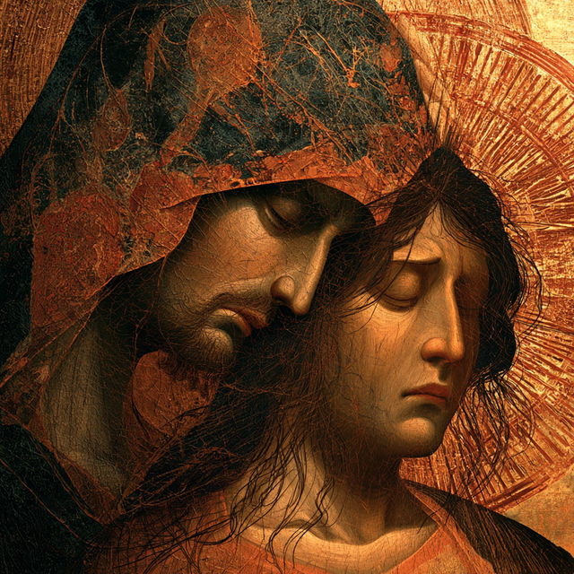 Cimabue style, Midjourney V8.2, render 2 of 4