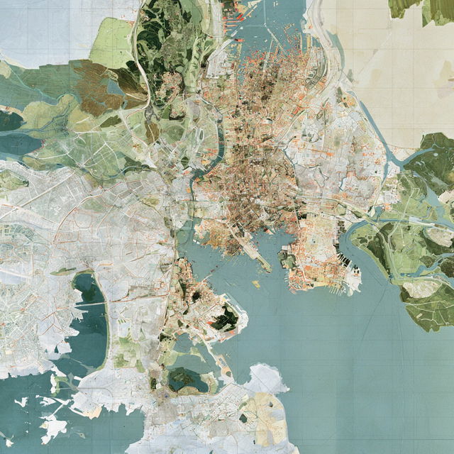 City plan style, Midjourney V8.2, render 3 of 4