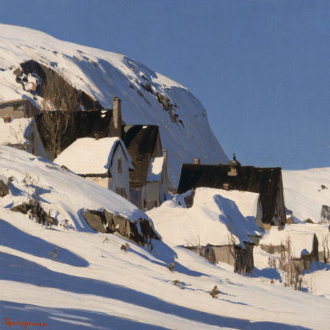 Clarence Gagnon style (Painters), Midjourney V8.2