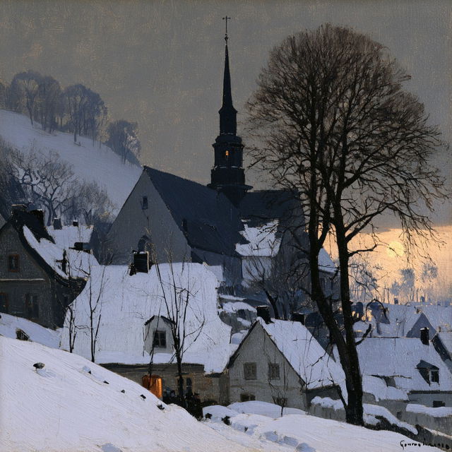 Clarence Gagnon style, Midjourney V8.2, render 2 of 4