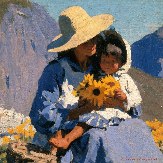 Clarence Gagnon style, Midjourney V8.2, render 3 of 4