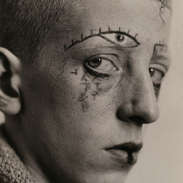 Claude Cahun style, Midjourney V8.2, render 2 of 4