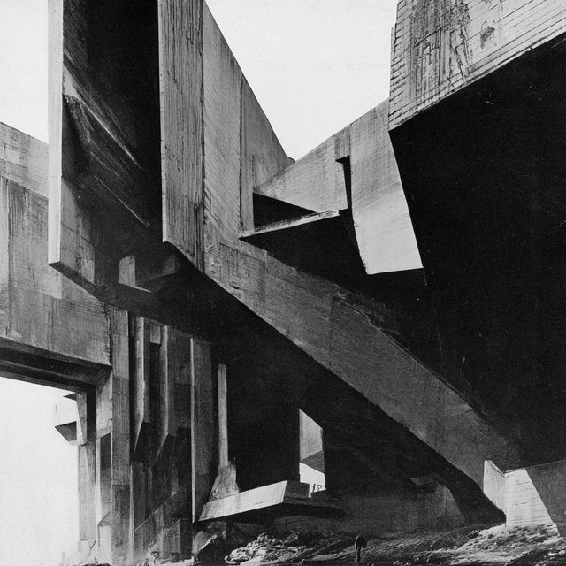 Claude Parent style, Midjourney V8.2, render 1 of 4