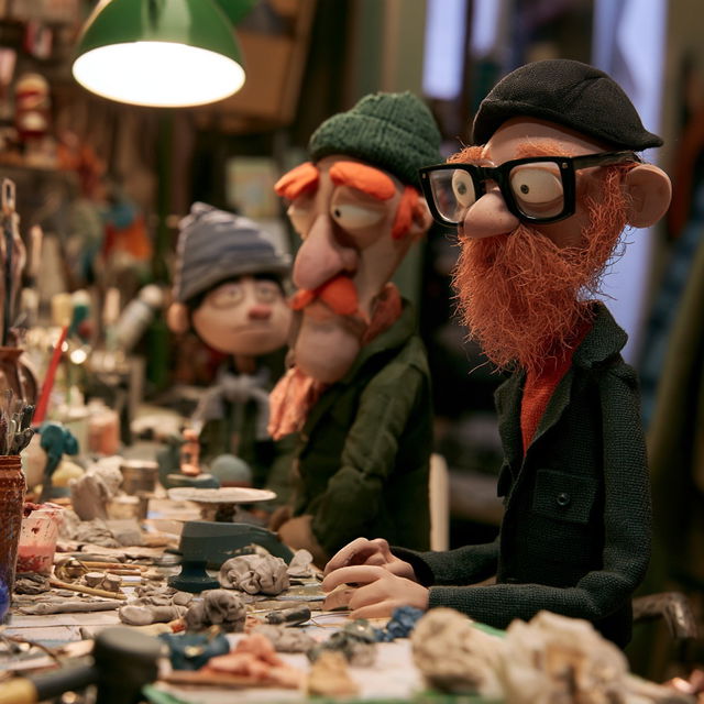 Claymation style, Midjourney V8.2, render 2 of 4