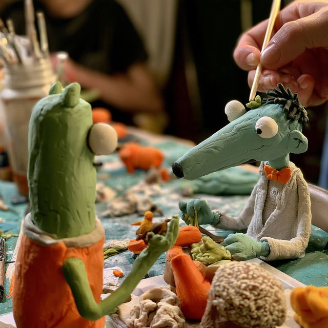 Claymation style, Midjourney V8.2, render 3 of 4