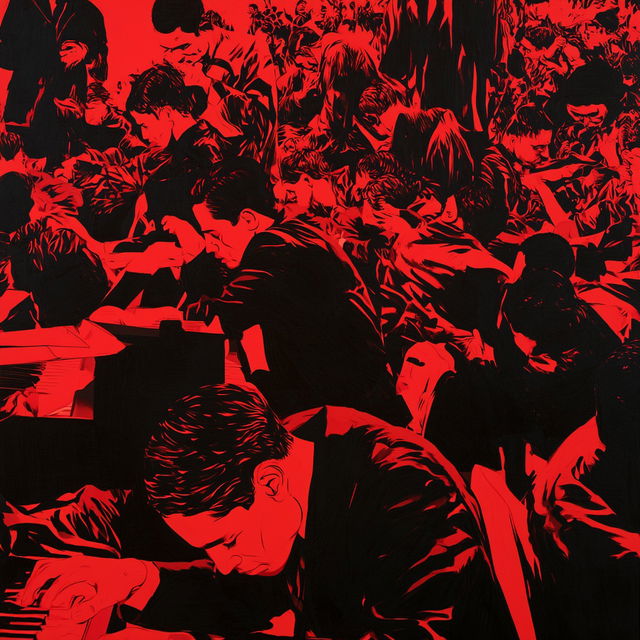 Cleon Peterson style, Midjourney V8.2, render 1 of 4