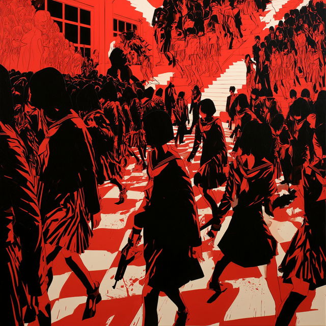Cleon Peterson style, Midjourney V8.2, render 3 of 4