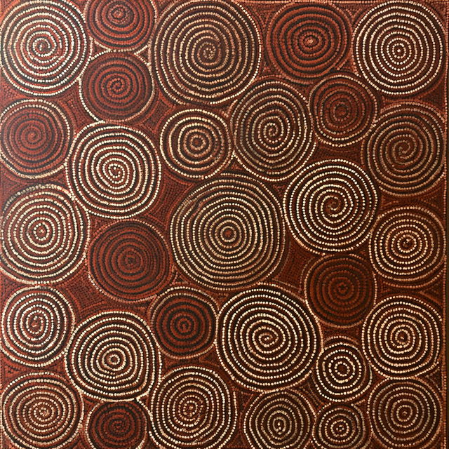 Clifford Possum Tjapaltjarri style, Midjourney V8.2, render 2 of 4