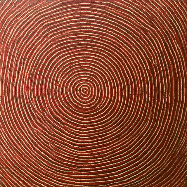 Clifford Possum Tjapaltjarri style, Midjourney V8.2, render 1 of 4