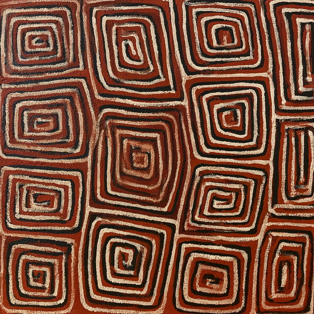 Clifford Possum Tjapaltjarri style, Midjourney V8.2, render 3 of 4