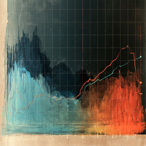 Climate history graph style (Techniques), Midjourney V8.2
