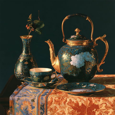 Cloisonnism style (Genres), Midjourney V8.2