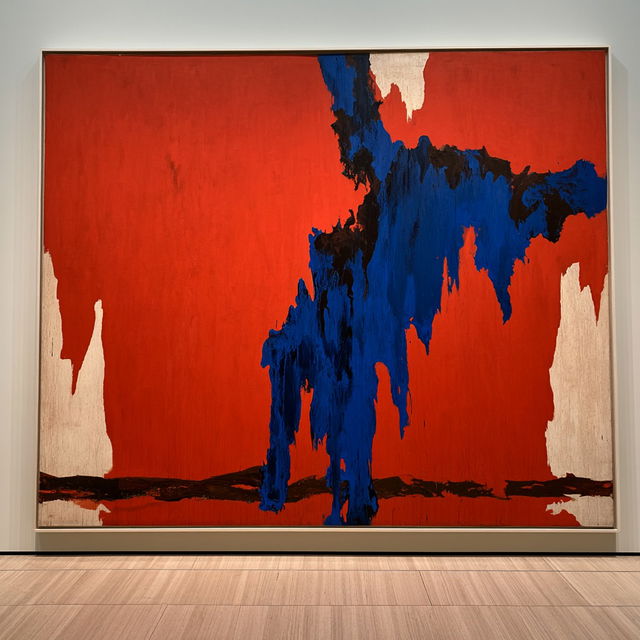 Clyfford Still style, Midjourney V8.2, render 2 of 4