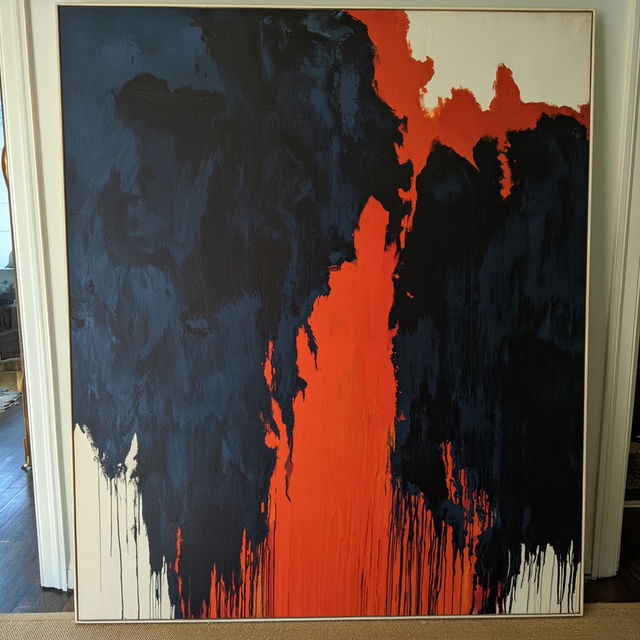 Clyfford Still style, Midjourney V8.2, render 4 of 4