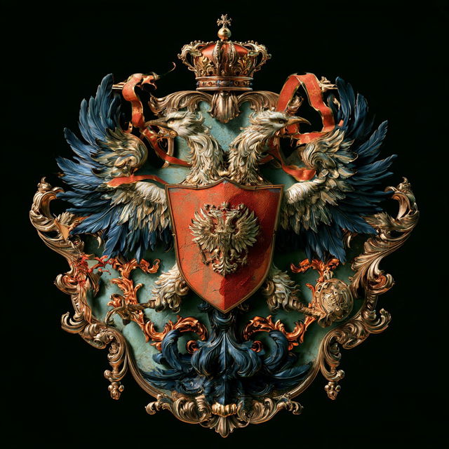 Coat of Arms style, Midjourney V8.2, render 1 of 4