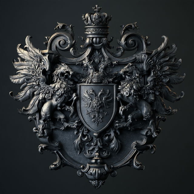 Coat of Arms style, Midjourney V8.2, render 4 of 4